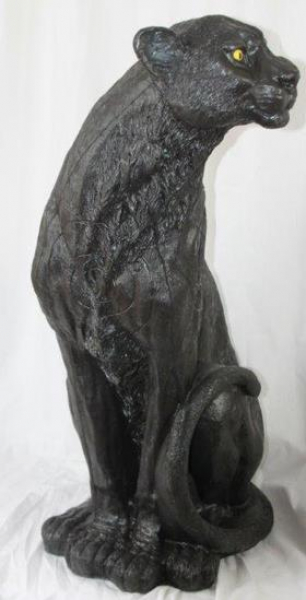 3D Tiere - Franzbogen, sitzender Panther